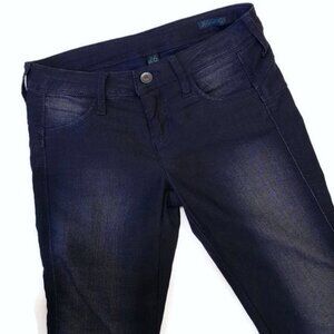 3/$20 BENNETTON Denim Jeggings Skinny Jeans Dark Blue Wash Low Rise Size 26